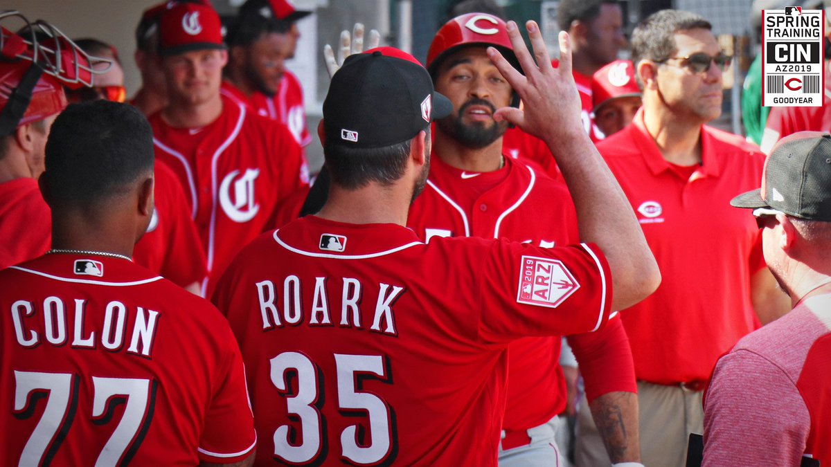 Reds's tweet photo. Another tater for Matt Kemp. His second of the spring. 💪💪

Reds up 2-zip over Arizona in Scottsdale.

#RedsST 🌵⚾️ https://t.co/nwIg3XuXZe