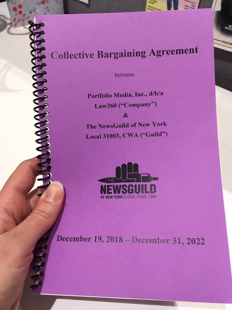 You are contract-ually obligated to like this picture of our first union contract