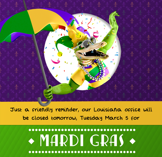 EPInsurance's tweet image. Happy Shrove Monday! We hope you have an amazing Lundi Gras and an even better Fat Tuesday - see you out there! 🎉

#MardiGras #LouisianaOffices #EPInsurance