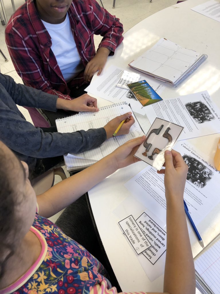 MrsHaynes5149's tweet photo. Examining pictures of primary sources to determine what colonial job they could be used for #blacksmith #copper #carpenter #apprenticelife #middlecolonies https://t.co/sImYPO3txb