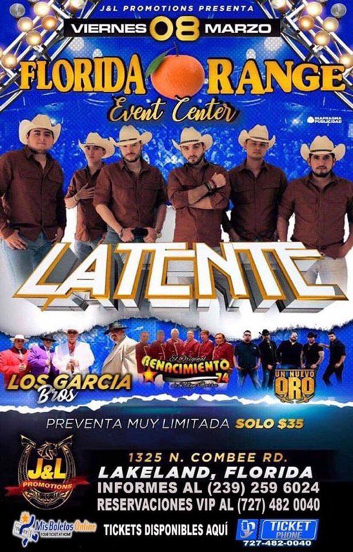 LatinWorld_Rec's tweet photo. *Lat€nte &amp; UNO (Un Nuevo Oro Latin World Records groups heading to 🌞 Florida. Be lookin out for them @LatinWorldRec #lwr #worldwide #mundial #2019 https://t.co/w7CDFx9GW2