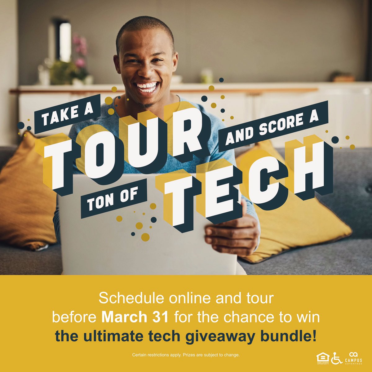 tremontsl's tweet photo. Come by for a Tremont tour for your chance to win the tech bundle!! π±βοΈπ₯ππ #tremontstudentliving #campusadvantage #campusadv #offcampushousing #techprize https://t.co/UGFE2tAbNI