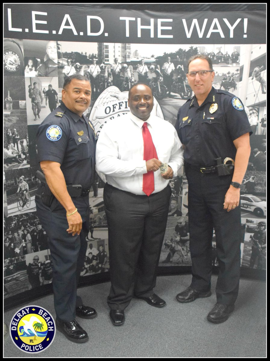 Delray Police Chief (@delraypd_chief) on Twitter photo Today I was able to swear in our newest officer, Dallas Richardson, into the amazing <a href="/DelrayBeachPD/">Delray Beach Police</a> family. I was thinking that Dallas will be my last officer I swear into our family. Good luck Dallas and remember to #LEADtheWay <a href="/citydelraybeach/">City of Delray Beach</a> Today I was able to swear in our newest officer, Dallas Richardson, into the amazing <a href="/DelrayBeachPD/">Delray Beach Police</a> family. I was thinking that Dallas will be my last officer I swear into our family. Good luck Dallas and remember to #LEADtheWay <a href="/citydelraybeach/">City of Delray Beach</a>