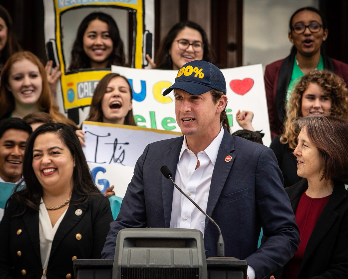 Today, <a href="/CALPIRG/">CALPIRG</a> students flooded the Capitol to urge our colleagues to acknowledge California’s #ClimateEmergency and demand aggressive action towards 100% clean energy and carbon neutrality.  We’re fired up...if you couldn’t tell.