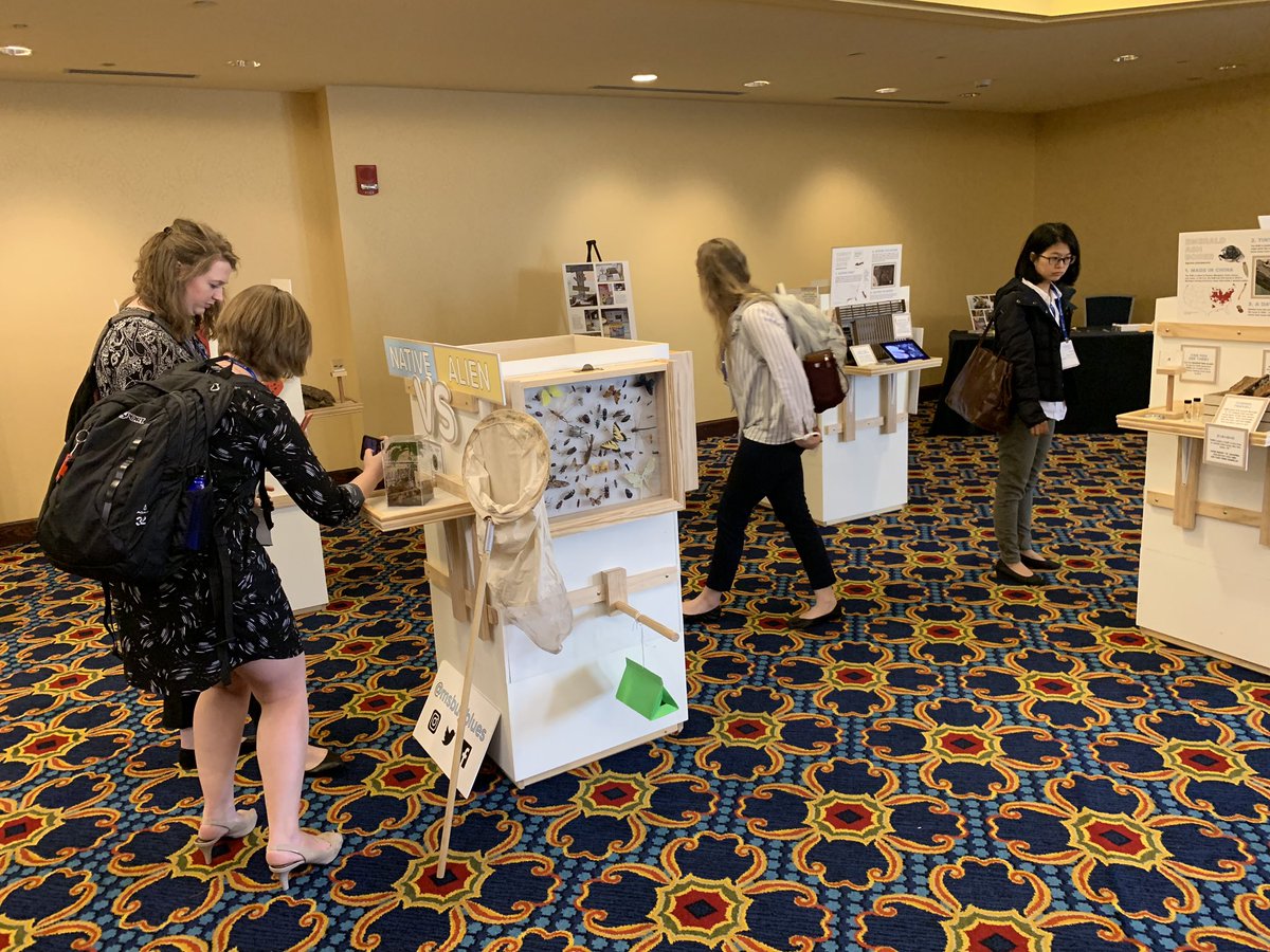 MSBugBlues's tweet photo. The Bug Blues Exhibbit will be open for one more hour. Come discuss outreach innovations with us. #esaseb https://t.co/VwYYgvjoql
