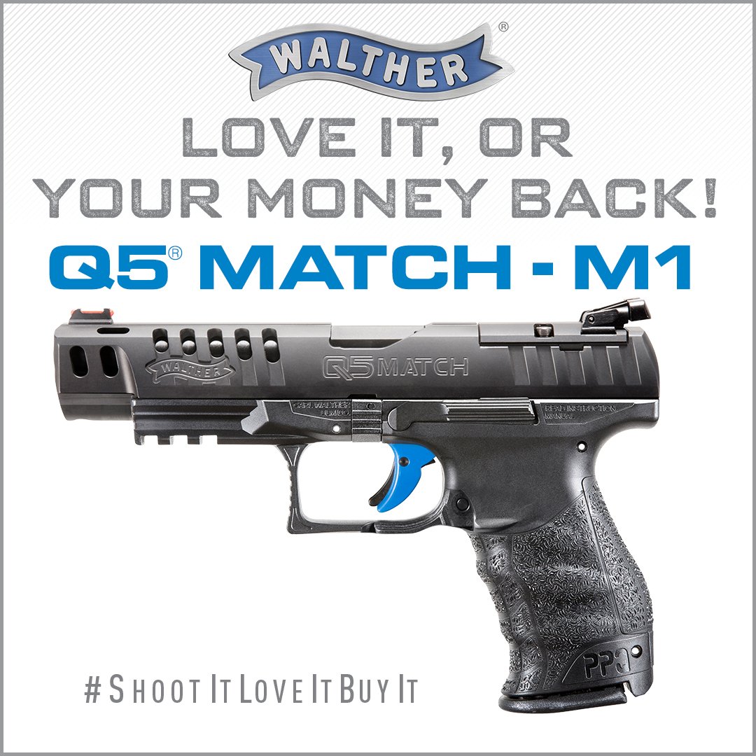 WaltherFirearms's tweet photo. Coming soon! #Q5MatchM1 & #PPQQ4TacM1 #ShootItLoveItBuyIt the #WaltherQ5MatchM1 #Q5MatchM1 For more information: https://t.co/Ghk68mrGKS
Offer includes all Walther PPQ models: #PPQM1 #PPQM2 #PPQ45 #PPQSubCompact #Q5Match #Q5MatchSteelFrame #PPQ22 #PPQQ4Tac #ShootItLoveItBuyIt https://t.co/FJJGhaFpl7