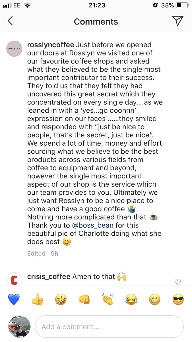 Love this truth.. so simple.. not rocket science yet so many people don’t get it. Thank you for sharing <a href="/rosslyncoffee/">Rosslyn Coffee</a> 👊