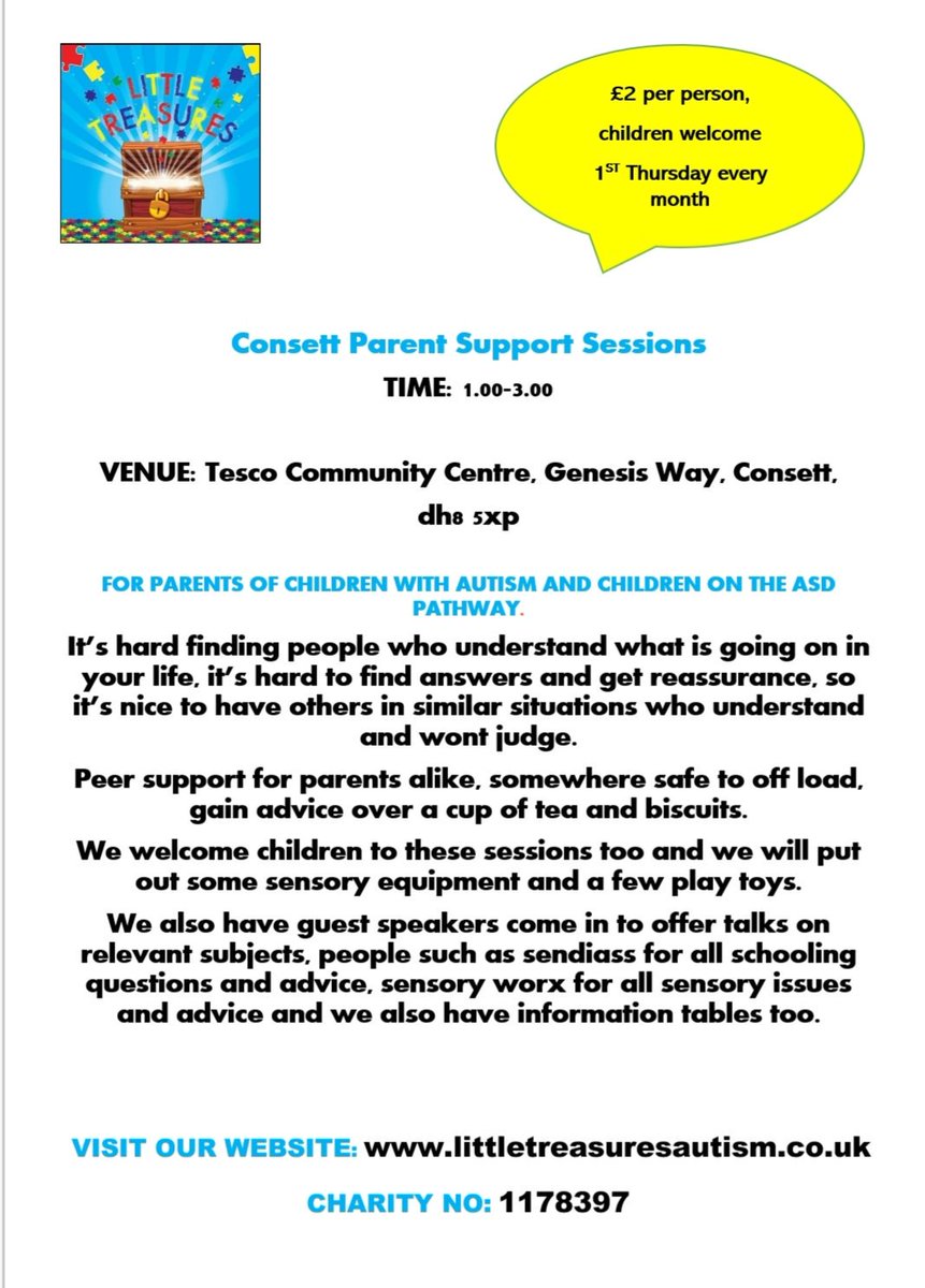 Little treasures autism Charity tweet media