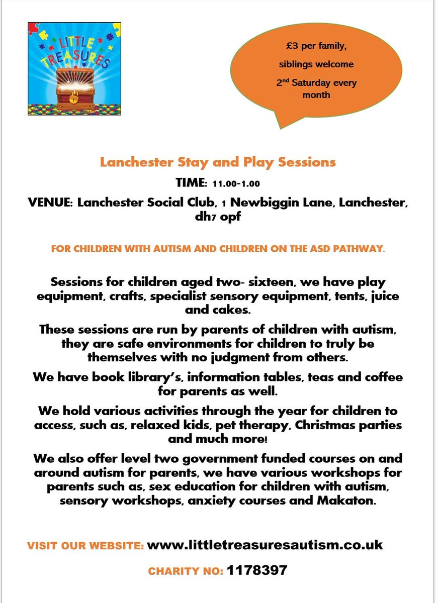 Little treasures autism Charity tweet media