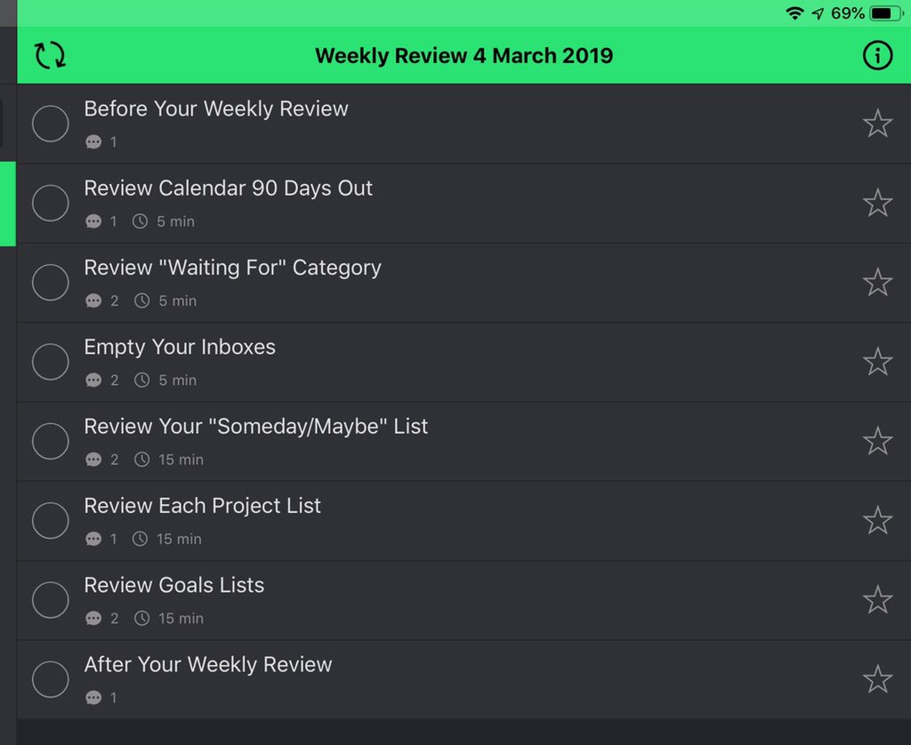 PiotrZagorowski's tweet photo. Thanks to @AirCanada WiFi i can actually complete lots of things today. One of them is #WeeklyReview 👍😉 #DeepWork and #TotalRemote https://t.co/bFe3TaQaTt