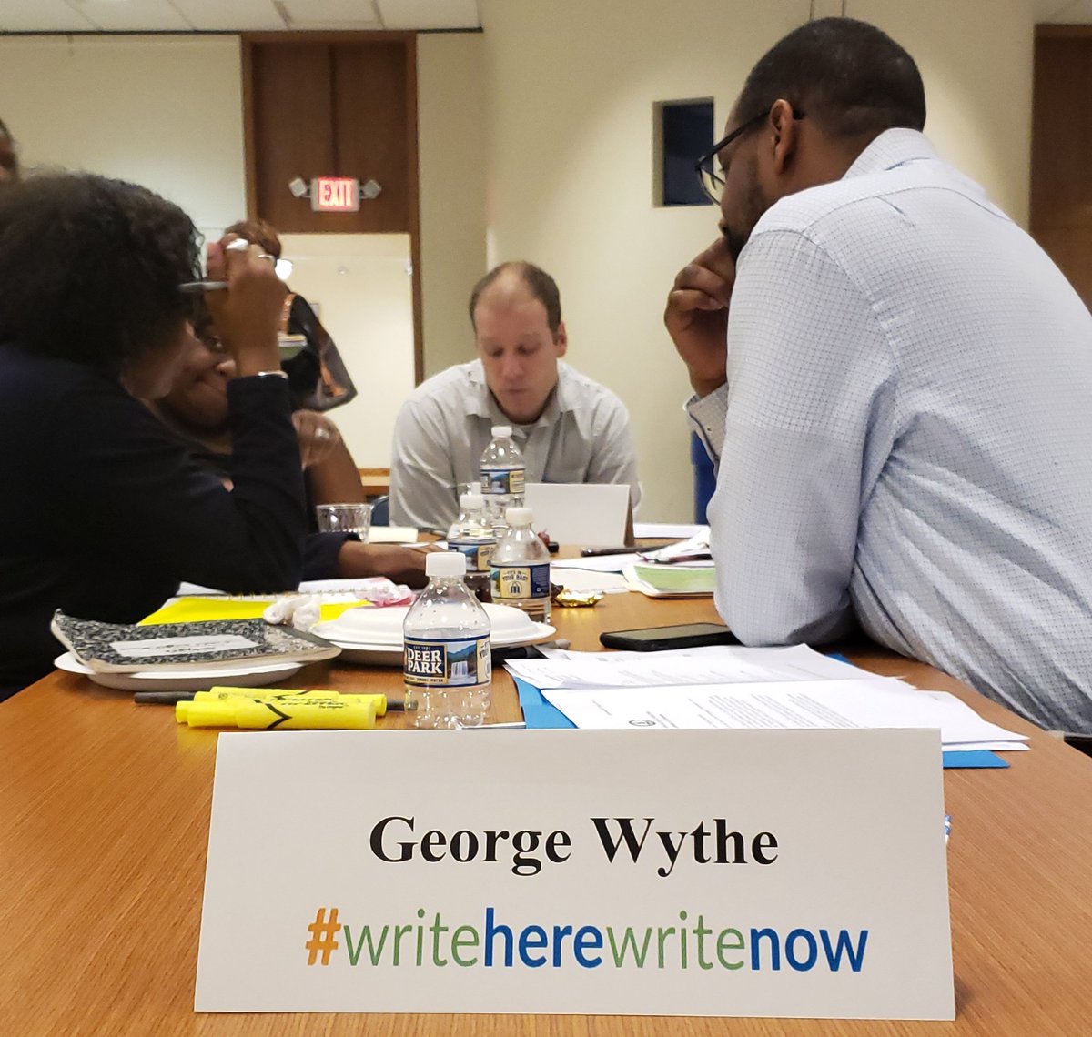 Educationista's tweet image. #WritehereWritenow #WeAreRPS @RPS_Schools RPS ELA teachers in action! We will ALL write! #KnowBetterDoBetter