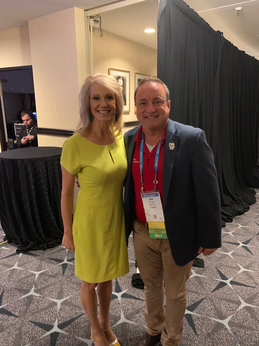 JoeMullinsFL's tweet photo. It was great to see @KellyannePolls and @OliverLNorth at the 2019 @NACoTweets Legislative Conference in Washington, D.C.! https://t.co/Hk9eafoO6d