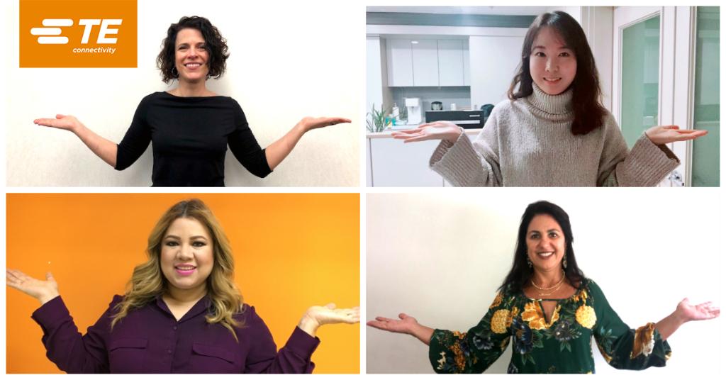 TECareers's tweet photo. This Friday is #InternationalWomensDay - and our leaders are already striking their #BalanceforBetter poses! #IWD2019 #LifeatTE https://t.co/M3YX7Sq4dz