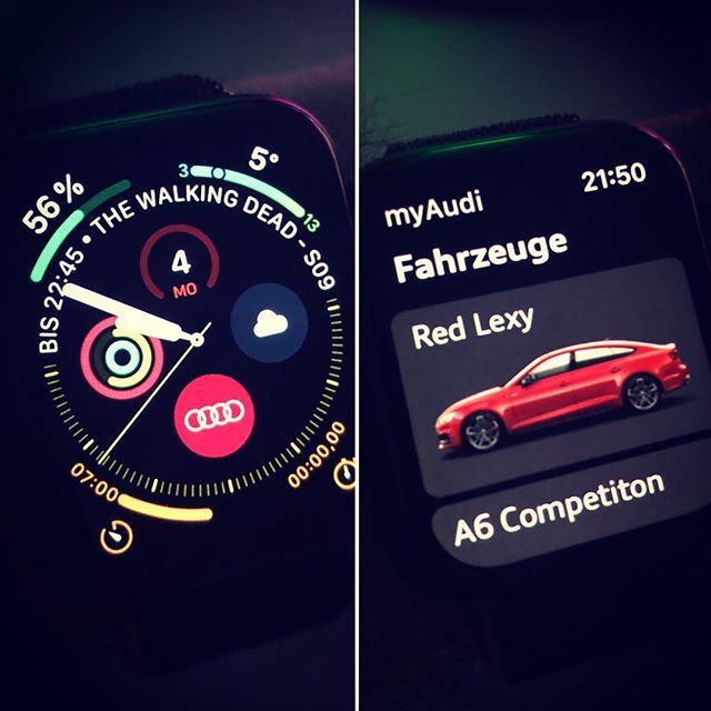 tmstr79's tweet photo. Meine #AppleWatch⌚️ist schon bereit für die Lexy 🥰 ⠀⠀⠀⠀⠀⠀⠀⠀⠀⠀
#Audi #AudiS5 #AudiRS5 #Sportback #Coupe #RedLexy #LeagueOfPerformance #AudiSport #AudiLove #AudiPorn (via Instagram - tmstr79) https://t.co/JHM7Epxtzz