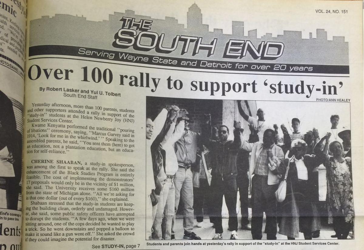 BMAchievement's tweet photo. In a new article on our site, CBMA #PromiseOfPlace Program Manager and Detroit native @crutherford360 reflects on his experiences taking part in the historic student-led demonstrations at Wayne State University in 1989. Read it now: https://t.co/Po14xlwVht https://t.co/D0j5iUxUAx
