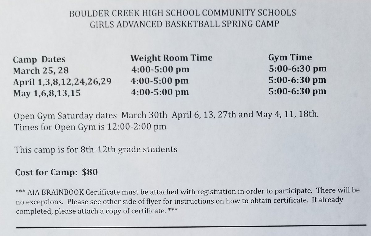 BCLadyJagsBBall's tweet photo. Spring Camp starts March 25th make sure to register at the Boulder Creek Bookstore/Office. This camp will focus on off season growth, strength training, fundamentals, mental toughness and culture of The Lady Jags basketball.
#BeReadyToWork #OffseasonIsWhereYouGrow https://t.co/80JQB8rGs5