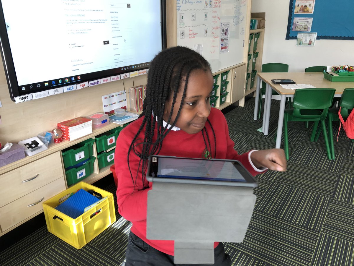 SchoolHillside1's tweet photo. Here is Grace’s reaction when she found out that she has won the @RotaryGBI  Young Writer’s Competition today for our area! Congratulations Grace! 🌟🌟 #YoungWriter #P7Hillside Her entry now goes through to the next round of judges! https://t.co/sH29RiS2rD