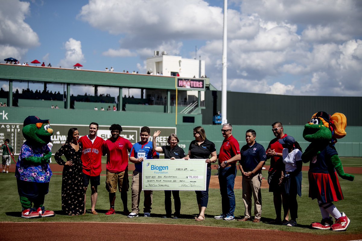 RedSoxFund's tweet photo. Thank you to our incredible partners at the @Biogen Foundation who continue to make the work we do with our #RedSoxScholars possible!

We cannot wait to select our 17th class this year, bringing the total number of students in Boston supported through this program to 300! 🎓 https://t.co/N112HdAgVj