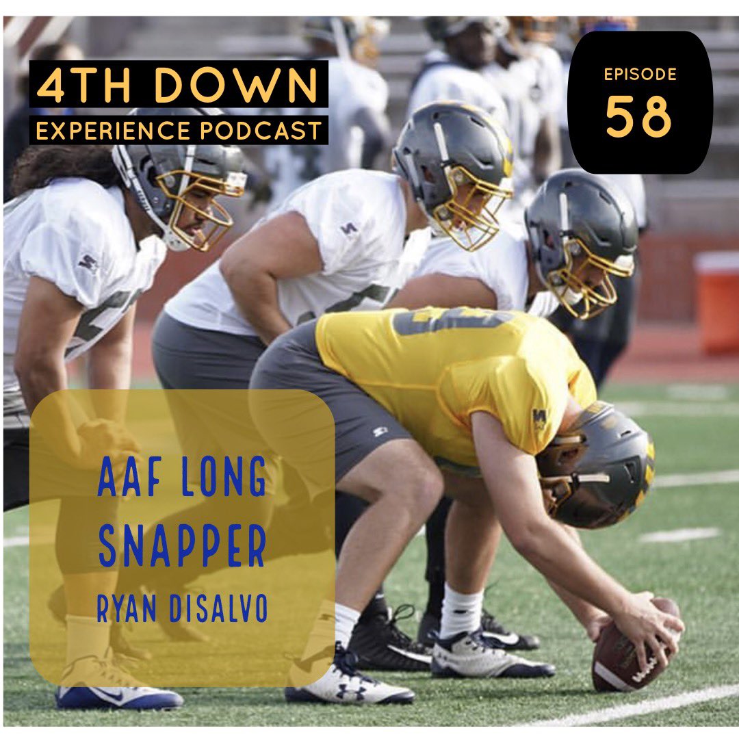 4thdownexp's tweet image. @AAF San Diego @AAFFleet Long Snapper @ryan_disalvo Talks Snap Strategies And Gives A Snapper Perspective Of The League | Ep 58

Listen Here:
iTunes: apple.co/2Hfdw09
SoundCloud: bit.ly/2tIqR9d