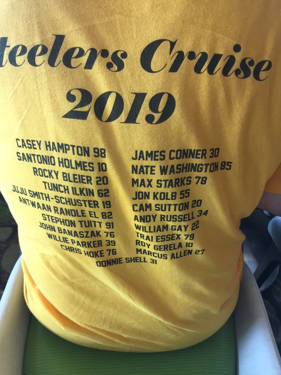 TomSeidl7's tweet photo. Might be a Steelers fan after this week. ⁦⁦@MeatSauce1⁩ ⁦@Vikings⁩ how did I get on a cruise with 2,000 Steelers fans. ⁦@nacholeber⁩ https://t.co/HaSCtPlOes