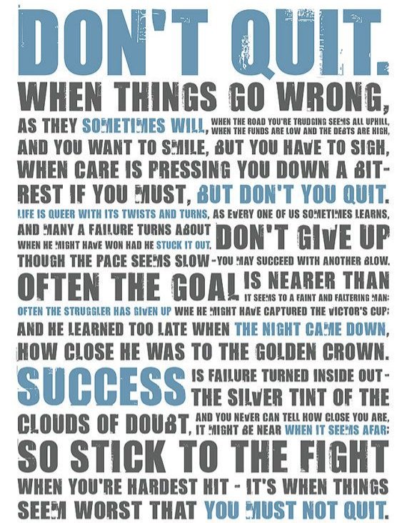 SigmaAlphaPhi2's tweet image. Things in life are sometimes challenging. No matter the challenge face it head on. Win the battle with determination and perseverance. Always remember when you may want to give up the importance of these two words: DON&apos;T QUIT!!!