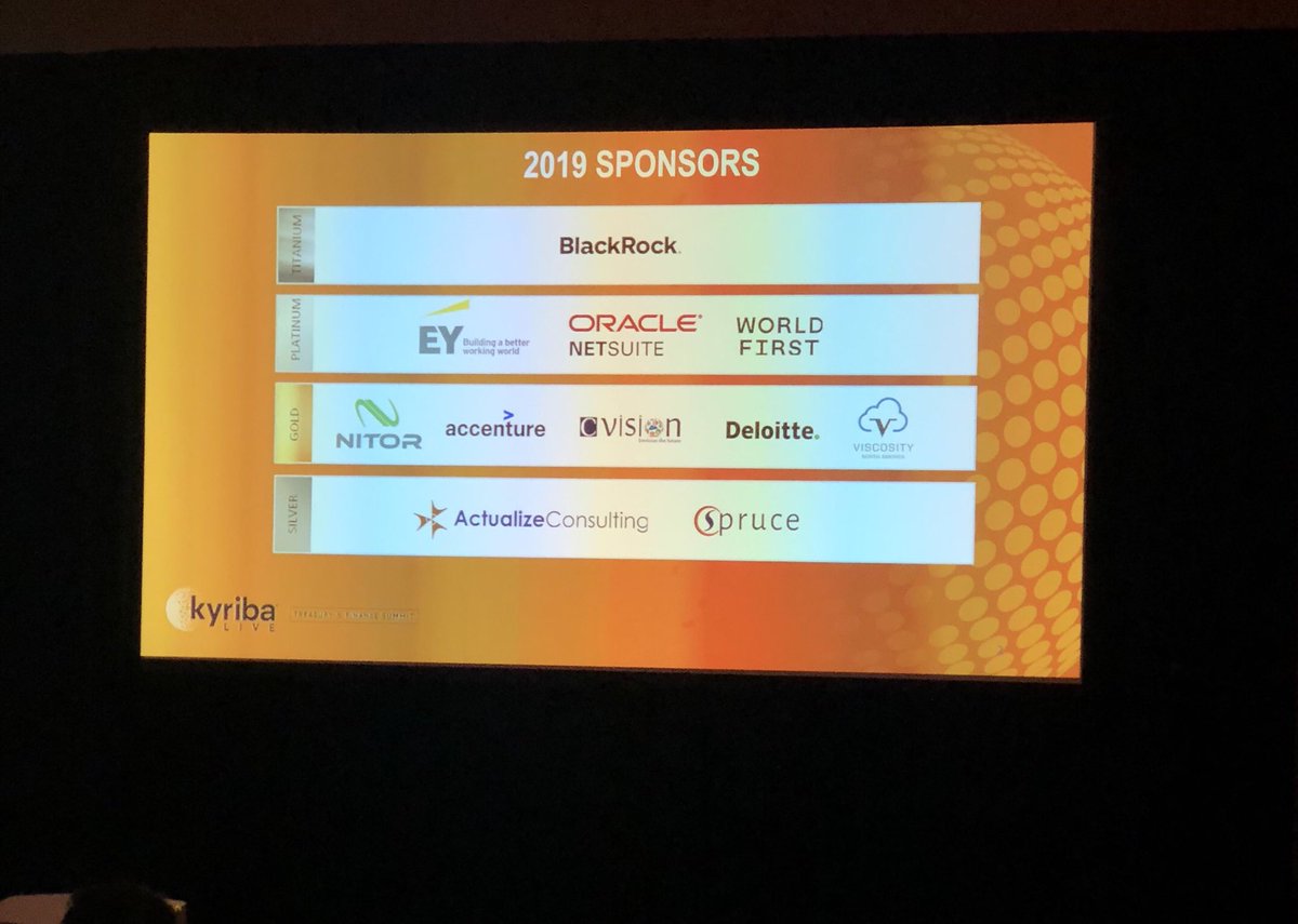 kyribacorp's tweet photo. Kyriba CEO Jean-Luc Robert : “Kyriba is about building a trust community of clients and partners. We want to earn your trust, win your trust and keep your trust.” @kyribacorp #KyribaLive2019 #TreasuryLeadsTheWay https://t.co/mgC1HIdUoY