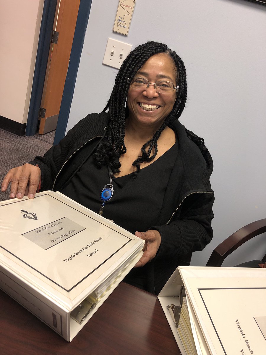 PAHSCAVS's tweet photo. Ms. Gorham found School Board Bylaws Policies and Division Regulations from 1992 (in case anyone needs them! 😂) #CleanPA https://t.co/mrUHOGZNlF