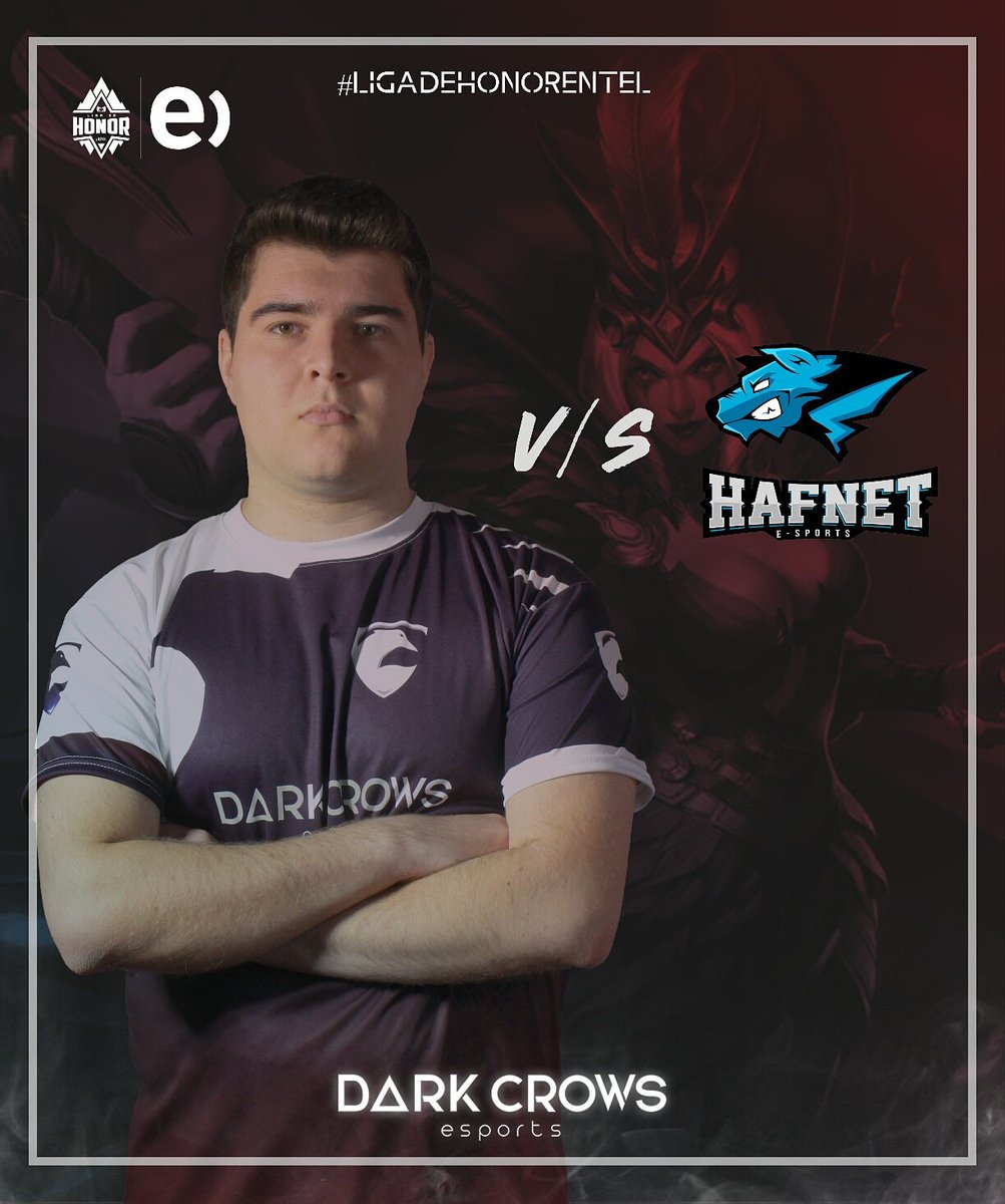 DarkCrowsLoL's tweet photo. Estamos a minutos de enfrentarnos a @hafnetesports por la #LigadeHonorEntel @lvpchile
Estaremos dando lo mejor de nosotros para demostrar un buen juego🔥
Las transmisiones parten desde las 19:00hrs.
⬇️⬇️⬇️⬇️⬇️⬇️⬇️
📺 https://t.co/LVXWfPTYhd
📺 https://t.co/Q1tVOC2nKe https://t.co/QMi2A7Ir52