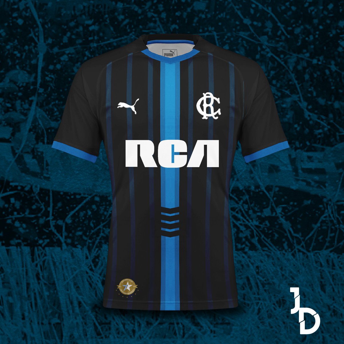 JotaDesign2's tweet photo. 🆕 SUPERLIGA ARG.⏬
.
▶👕3er Camiseta del #ElPrimerGrande 17/26
El diseño de la casaca de @RacingClub presenta un diseño de color negro con franjas azules y celestes, en la parte inferior izquierda se ve el parche por el heptacampeonato.
.
Mockup #Puma v4.2 @PARDOCCP1912 https://t.co/s3h2weaFI4