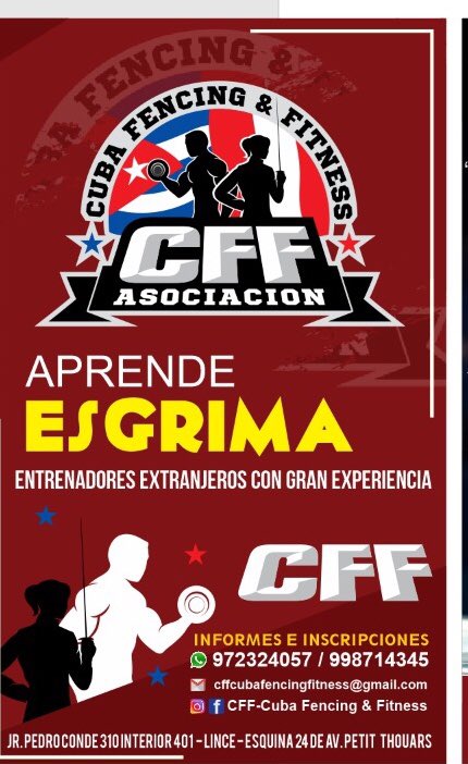 CubaCff's tweet image. Quieres aprender esgrima... empieza ya... 1 clase gratis