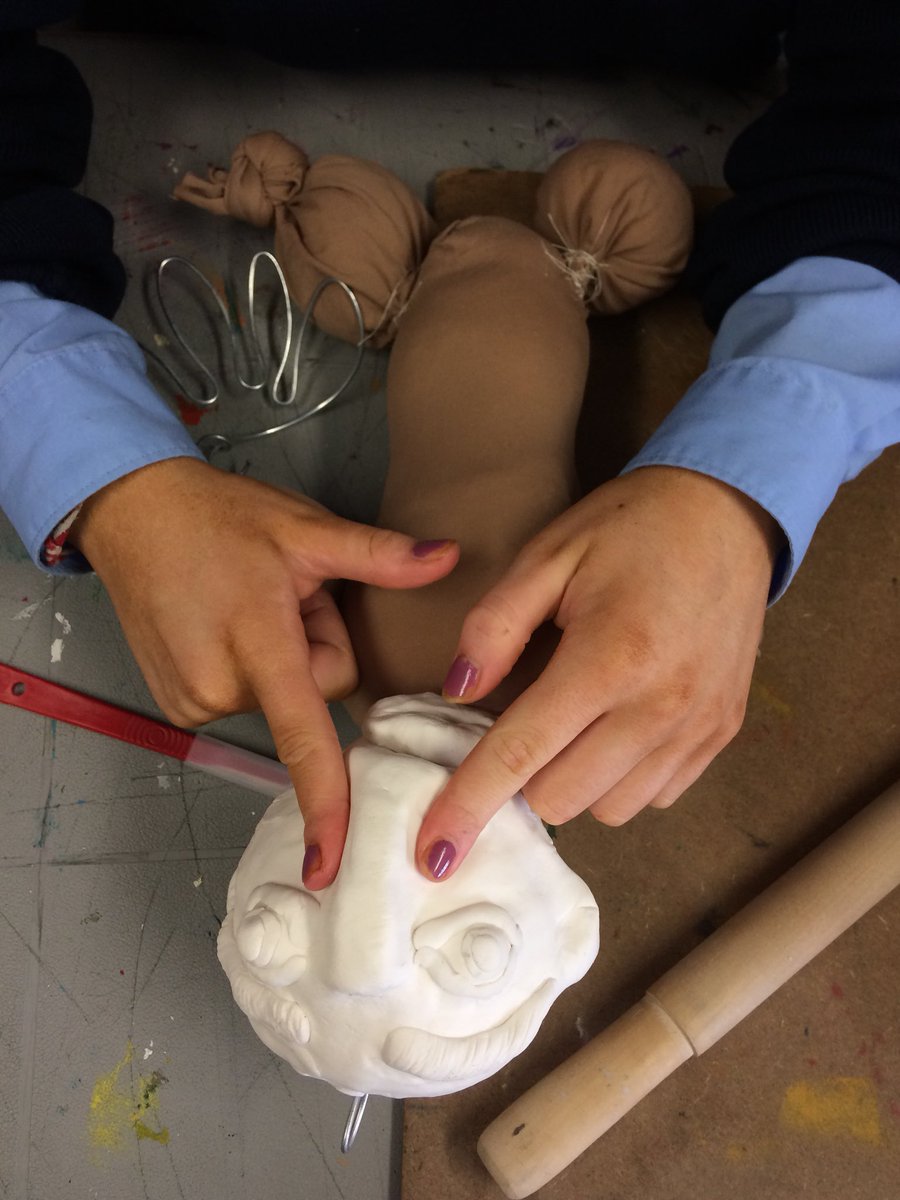 ASMArtDep's tweet photo. Our 2nd year’s are having great fun with their first CBA in puppetry. #teachingandlearning @jctVisualArt #creativity #processtorealisation #3Dwork #iheartart #puppetry #CBA1 #artsinjuniorcycle https://t.co/0qci2l0pVX