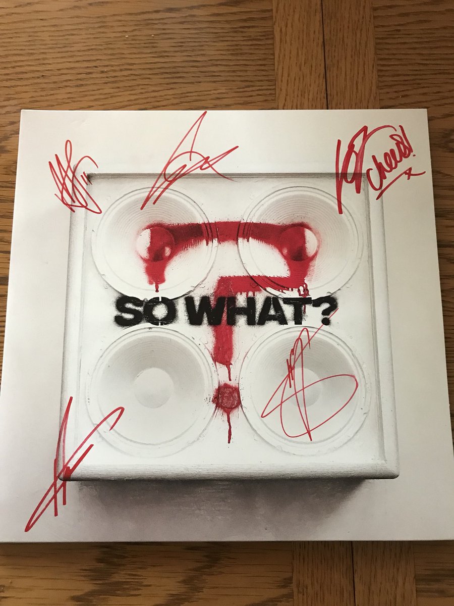 Big up to the guys in <a href="/whileshesleeps/">WHILE SHE SLEEPS</a> for an absolutely cracking show on Friday and for signing my copy of So What? Looking forward to All Points East and Rock Am Ring! I’ll be in the mosh for sure! #sowhat #fopp