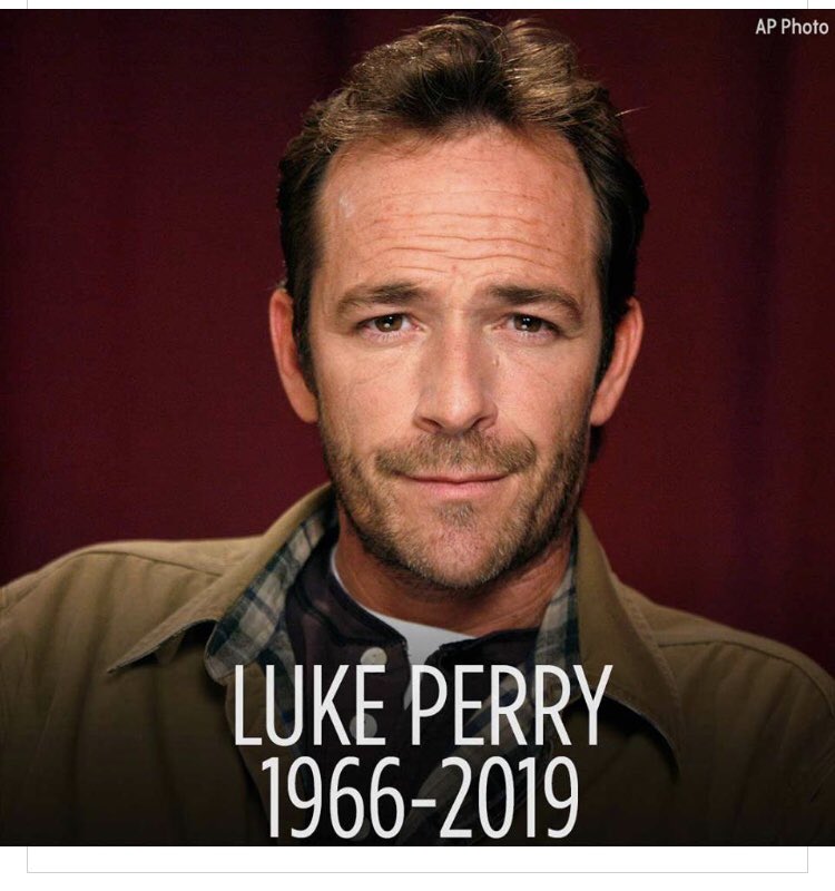 vsay215's tweet photo. Rest In Peace! Heartbreaking News! I named my son after your character on 90210! #teenagehearthob #favoritebadboy #RIPLukePerry https://t.co/2rfDtYHLAV
