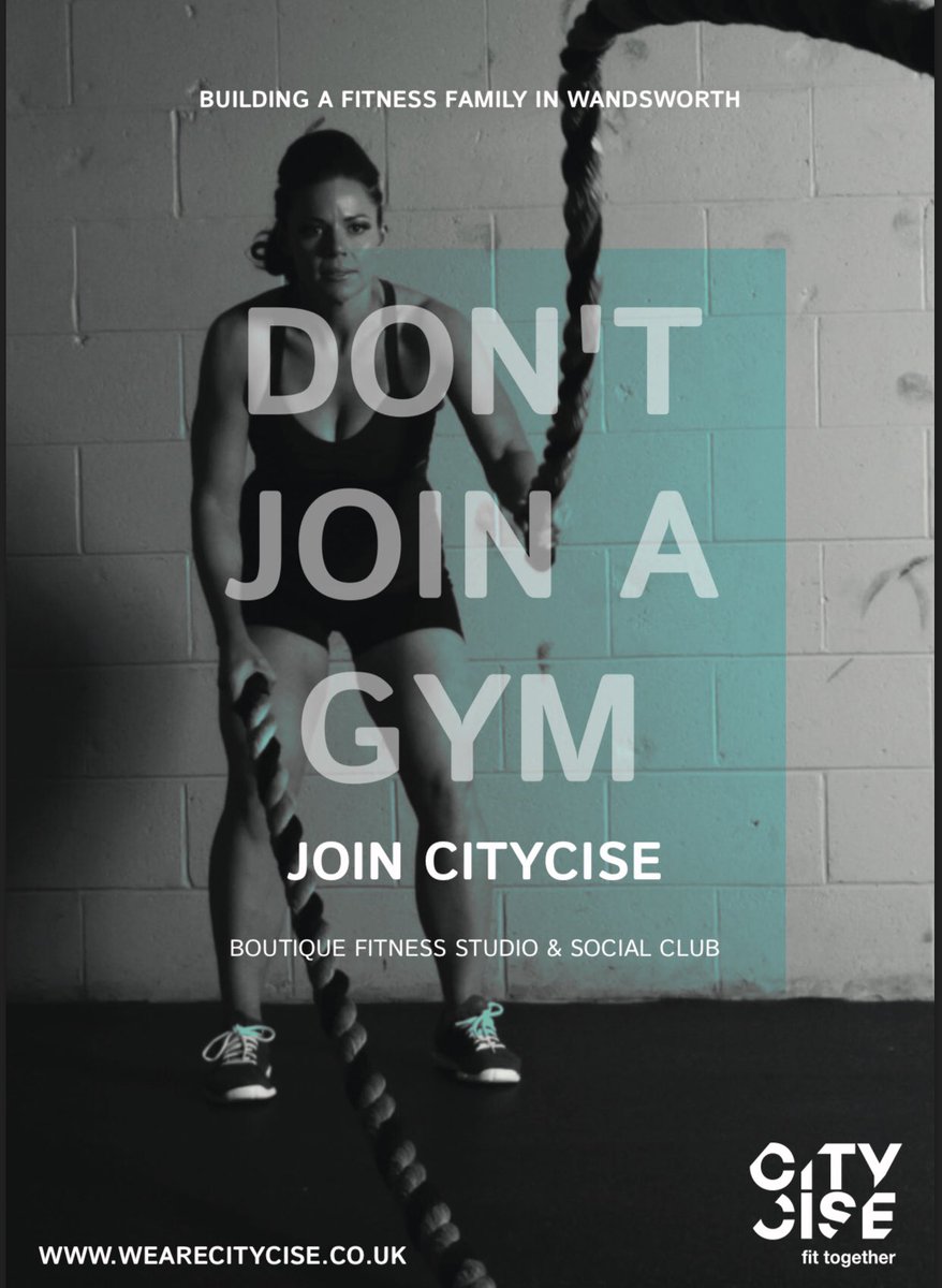 NatashaNGM's tweet photo. Don’t join a gym #wandworth #fitness @WeAreCityCise 👊🏽 https://t.co/3e4AaxbhYE