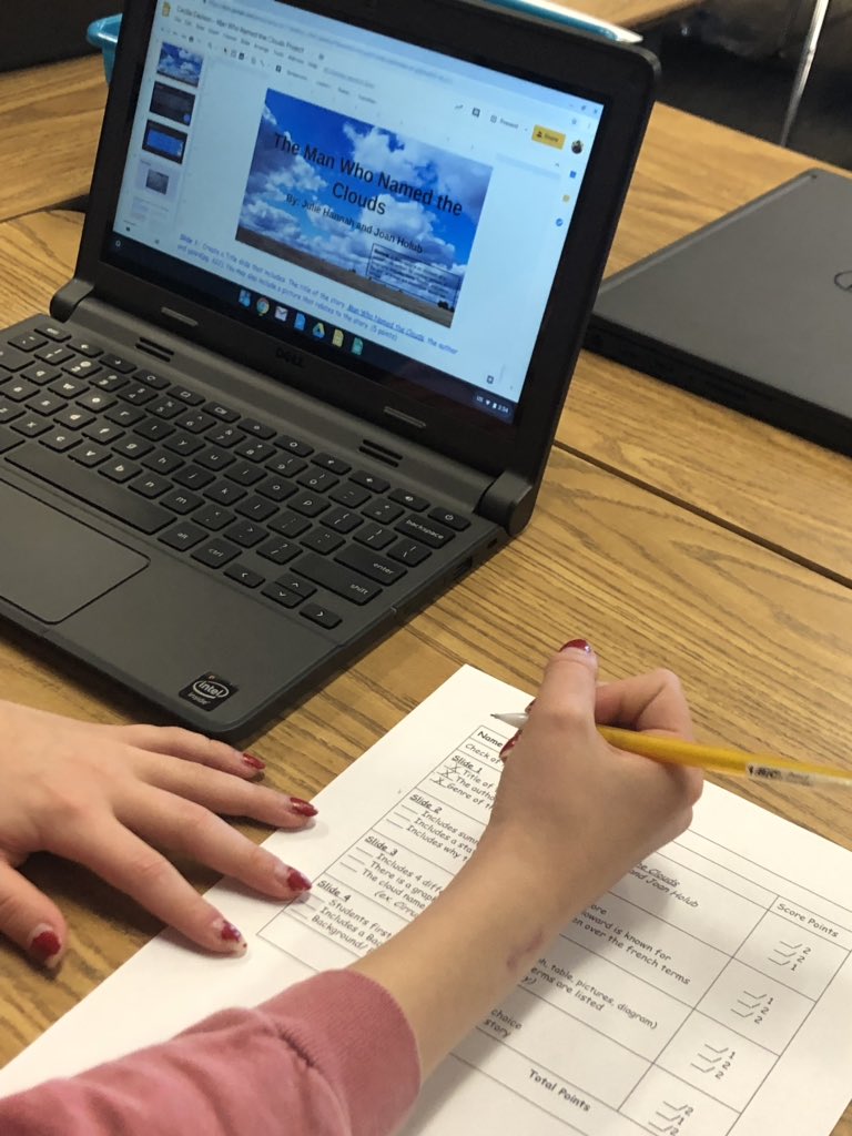 Schreyer4th's tweet photo. Self assessing student created google slides before they present them to their peers. @4th_legend @LegendSprings  #Extraordinary #dvusd #selfassessment https://t.co/74XEnqAcfN