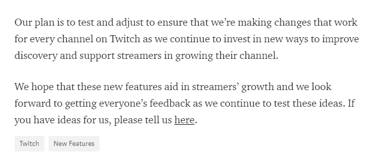 StreamerNewsDE's tweet photo. Das Ganze soll allerdings erst einmal als Test online gehen, um zu schauen, wie das neue Feature ankommt. https://t.co/J6UUhPoeHW