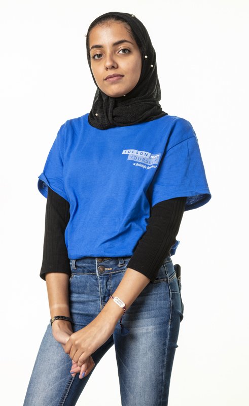 "I’m from Saudi Arabia. When I came here, I faced a lot of racism because I wear a hijab.  People would ask me if I was riding a camel. But that didn’t push me down or make me go back to my country. I’m still here." Dina @StevenMeckler #FacesoftheFestival bit.ly/FOTFDina