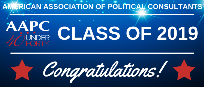 TheAAPC's tweet photo. We are honored to announce this year's 40 Under 40 winners! We look forward to celebrating them during the #2019Pollies. Help us in congratulating our winners on this exciting achievement! 🎉
🏆 Check out the Class of 2019 here -> https://t.co/zKMKhhpnf6 🏆 https://t.co/MxJL1pqpXz