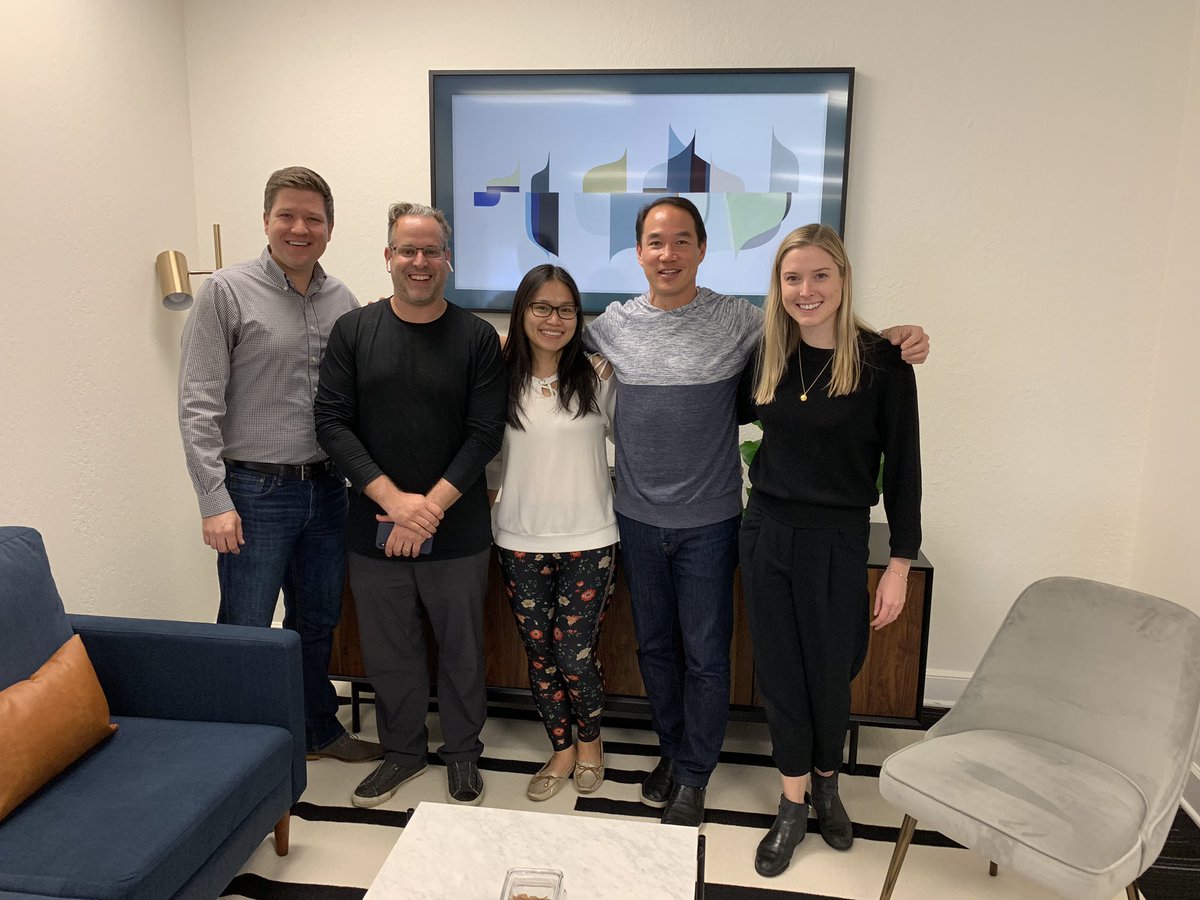 yangbness1's tweet photo. Can’t think of a better way to celebrate my birthday than opening our inaugural @OMERSVentures Menlo Park office with our good friends @montageventures @MJMReport Also excited to announce we’ve doubled in size in the US with the arrival of @MicheKilloran #scalingfast https://t.co/oYKGNzZ4Ht
