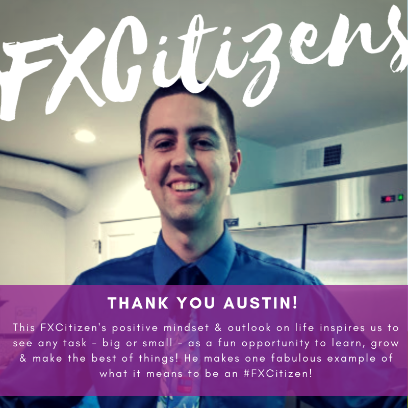 HappinessFX's tweet photo. If you see Austin around the #FXCampus, he'll probably be smiling from ear to ear because that's just the kind of guy he is! https://t.co/fgWmXFQhMZ