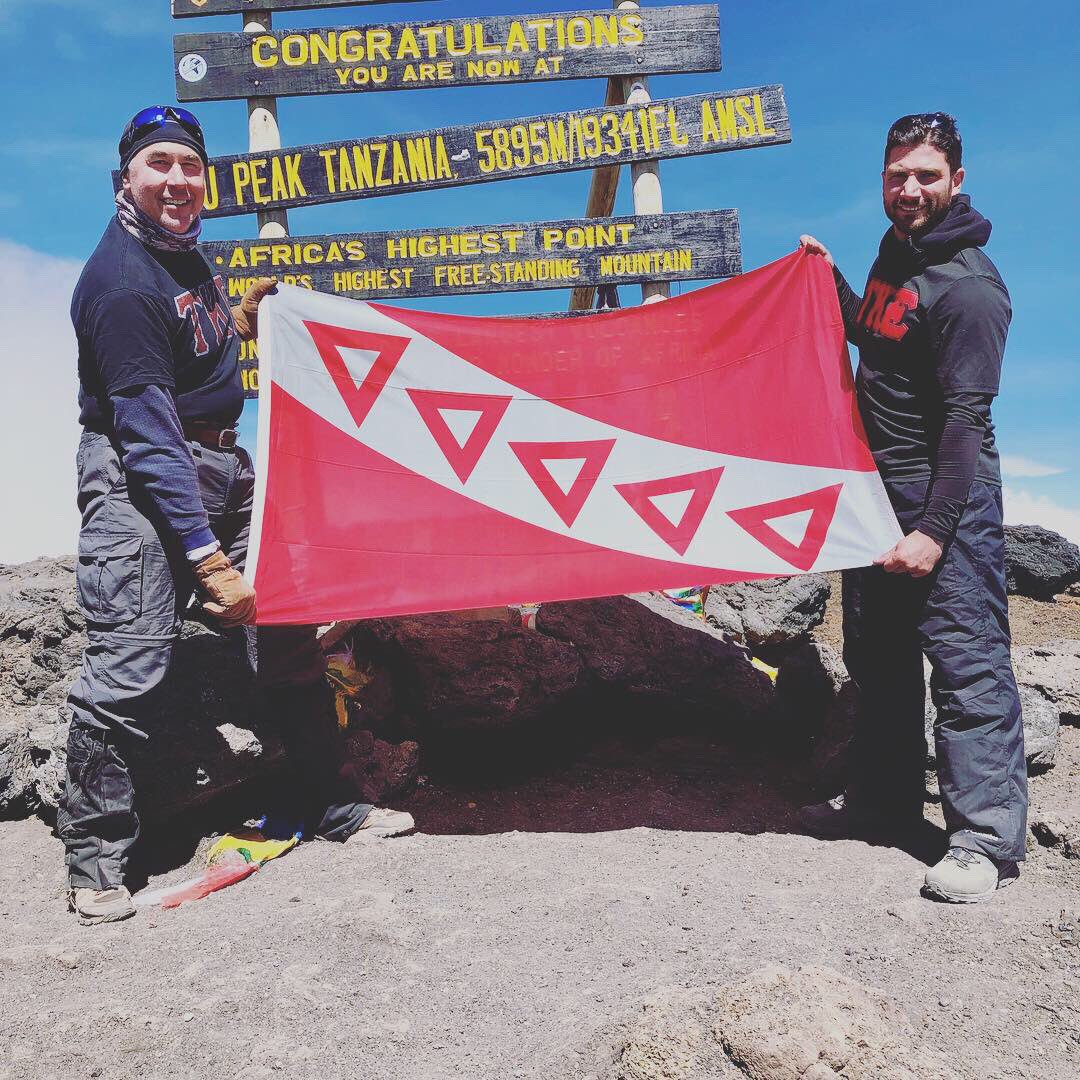siuctkebx's tweet photo. Big things happened this weekend for some BX Alum across the world! On Friday, Mark and Dan reached the summit of Kilimanjaro at 19,341 and in total hiked for a total 15 hours (8.3 miles) that cold day and Sunday they made a soft trek of 7.5 miles on their way to base. https://t.co/Yvv3f8SOS7