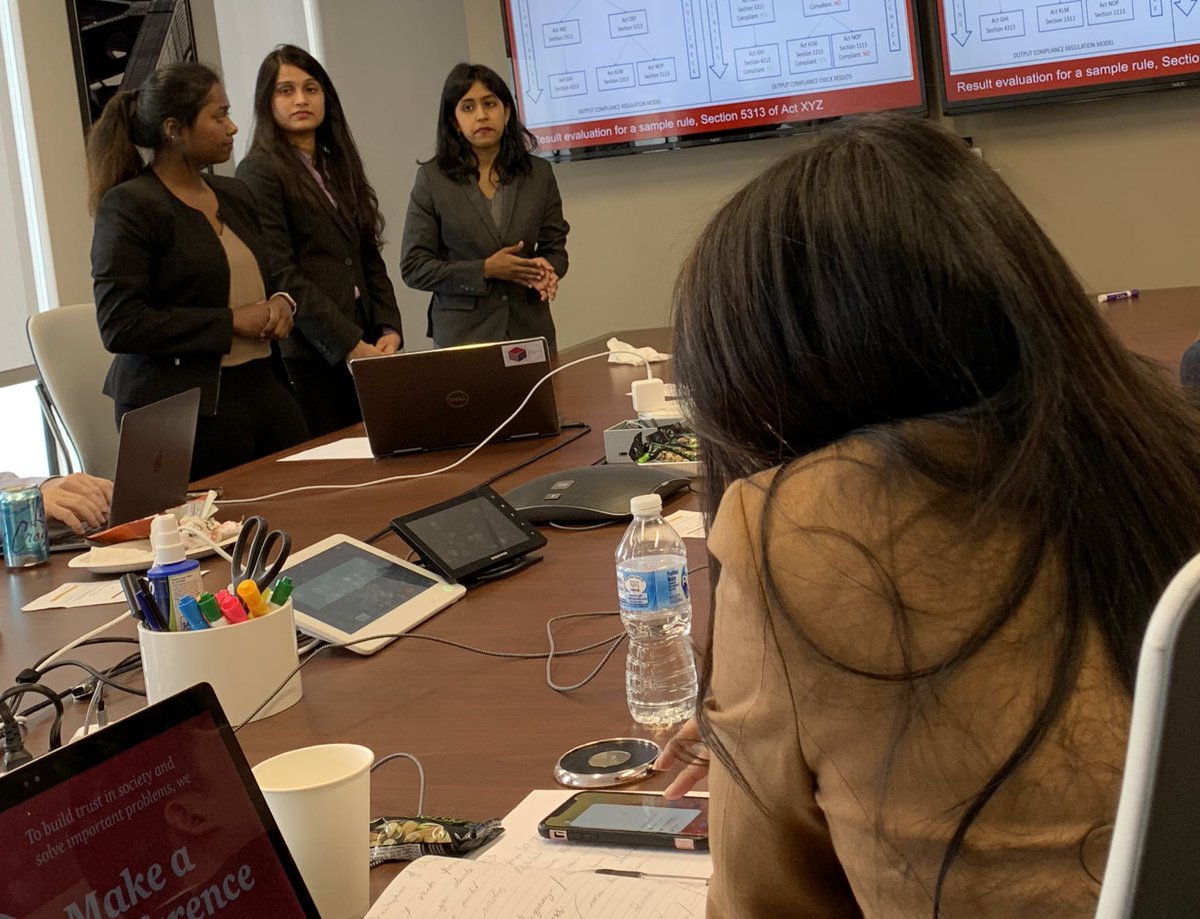 AlkaPatel's tweet photo. #FutureIsBright with #WomenInTech @HeinzCollege @CMURiskReg @PwC's inaugural #Hackathon with @nsharma007 #RiskReg #ML #Compliance https://t.co/hYIwaHOqMt
