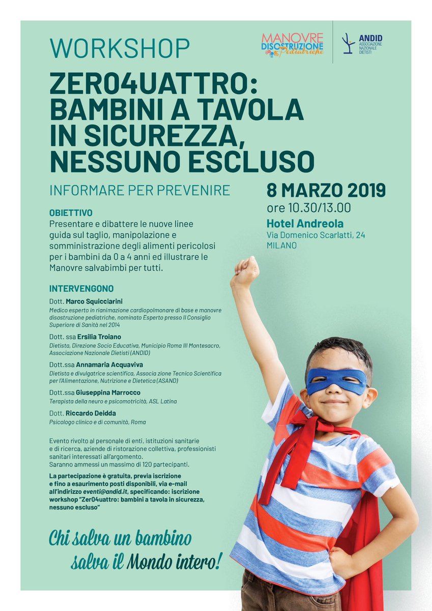 Anna_Pernice's tweet photo. L’ #8marzo a #Milano l’#Andid e #twolife presentano il progetto #zer04uattro per garantire la sicurezza a tavola dei bambini! Per info https://t.co/gOOSdtJNpZ https://t.co/8KhXDtoL4B