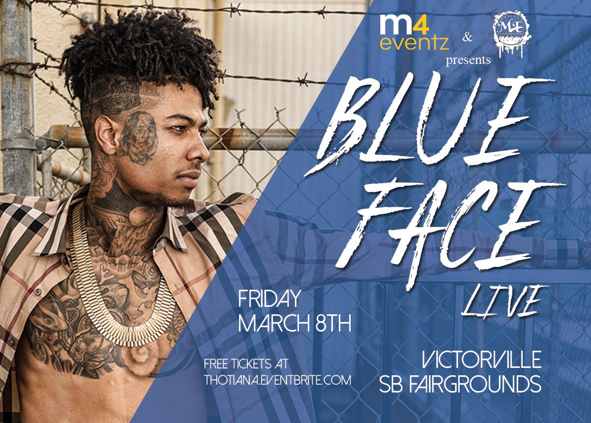 MFourCo's tweet photo. Are you ready to Buss Down with Blue Face? FREE TICKETS AVAILABLE NOW! - https://t.co/mVL4xhwWwr https://t.co/DIQx6zo7DN