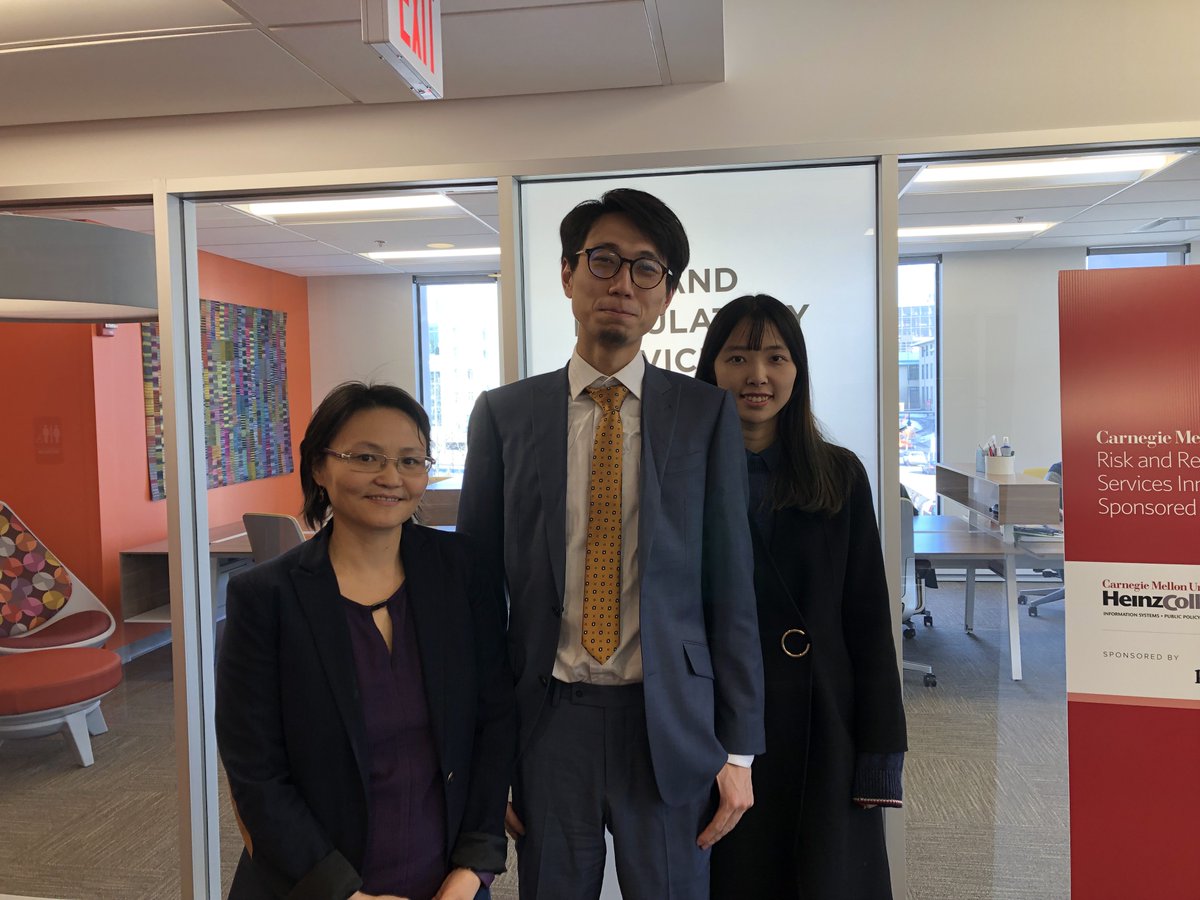 CMURiskReg's tweet photo. What a busy day at the @HeinzCollege @CMURiskReg Center! Final team presentations for @PwC's inaugural #Hackathon! Congrats to all of our finalists - they worked hard and it showed! Here are just a few of our finalist teams - winner will be announced soon.... #RiskReg #ML https://t.co/LBIFMUz5dD