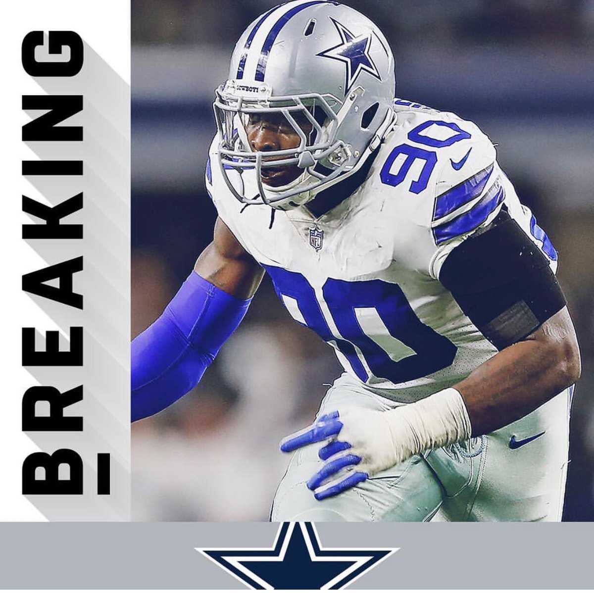 ReviewNfl's tweet photo. @dallascowboys placed the franchise tag on @TankLawrence #NFL #Cowboysnation https://t.co/LFem5sz9yE
