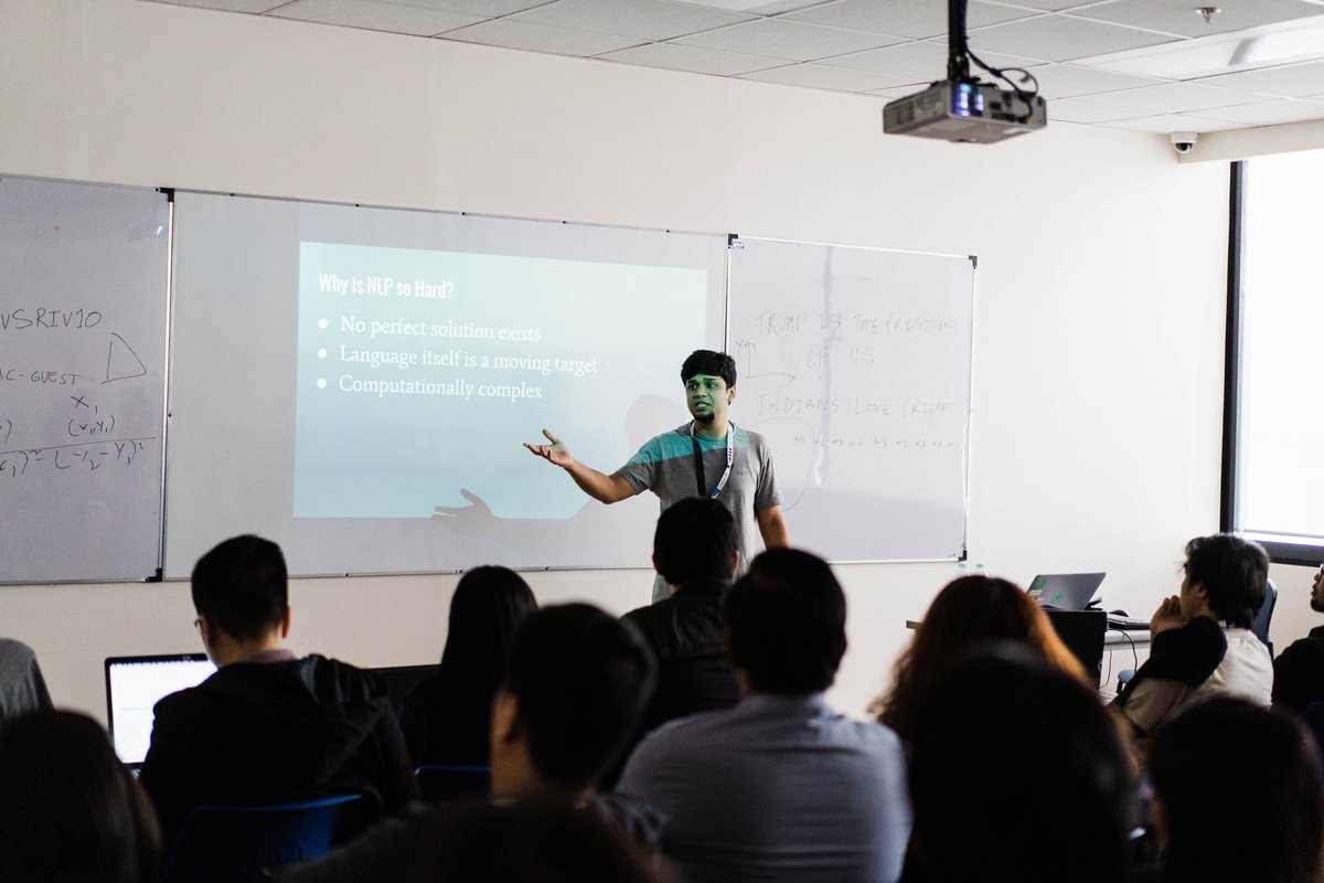 reach_vb's tweet photo. Had an amazing time delivering a workshop on Natural Language Processing and it's Applications at #PyConAPAC2019 in Manila, Philippines.
You can access contents for my #NLP talk below:
GitHub: https://t.co/AlP6lSUXIE
Slides: https://t.co/mYpqQKTiKF
CC: @pyconph https://t.co/rJGHF9wnYM