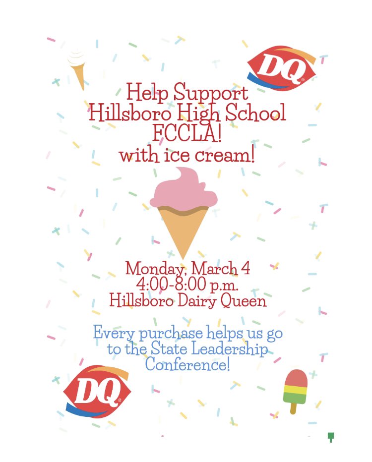 Hawks_fccla's tweet photo. We’re here until 8:00! Come get dinner or dessert...or both! 🍔🍟🍦 https://t.co/x4V3OX8mxR