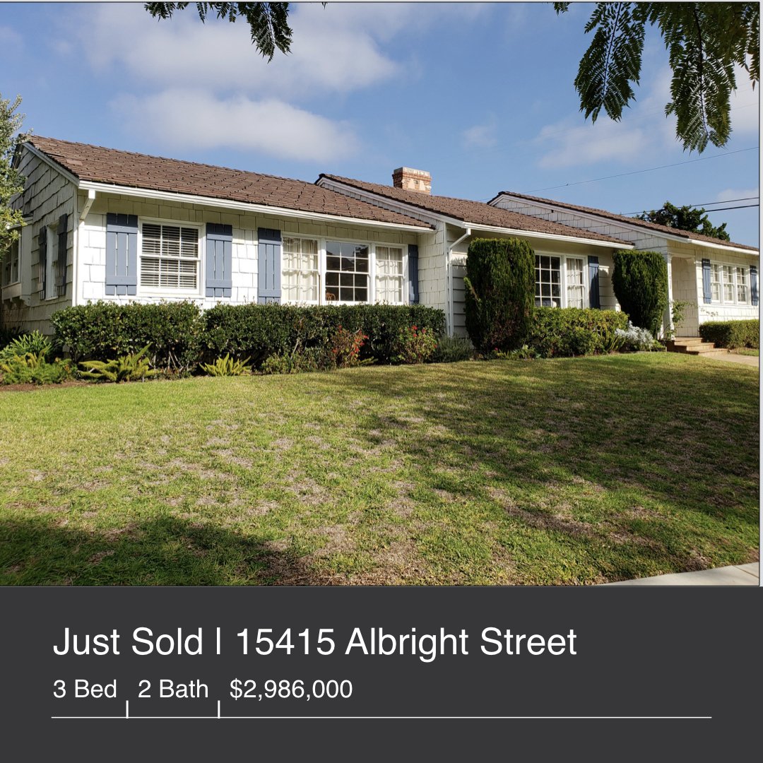 mywestsidehome's tweet photo. Just Sold | 15415 Albright St | $2,986,000 | 3 Bed | 2 Bath | 1,840 Sq. Ft. | 9,981 Sq. Ft. Lot https://t.co/0vgHNA39PG