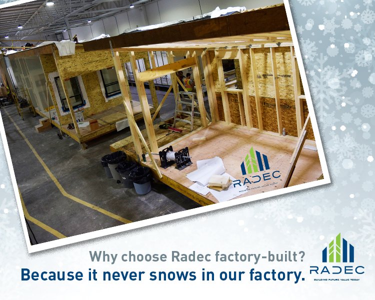 It might be a little frosty outside, but that doesn't stop us! We're Canada's first multi-method builder. Learn more about us at radecgroup.com @BCBuildingInfo <a href="/BCHomez/">Joe</a> <a href="/BCHOMEHUNTER/">BCHH</a> <a href="/Penticton/">Penticton</a> #radecgroup
